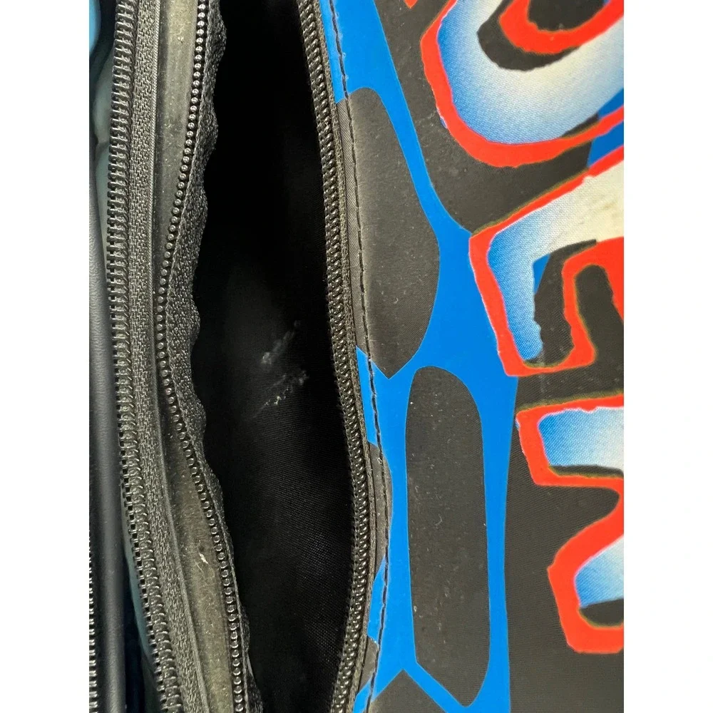 Marvel Spider-Man Kids Rolling Suitcase 2001 Pyramid Black Blue Vintage Fair